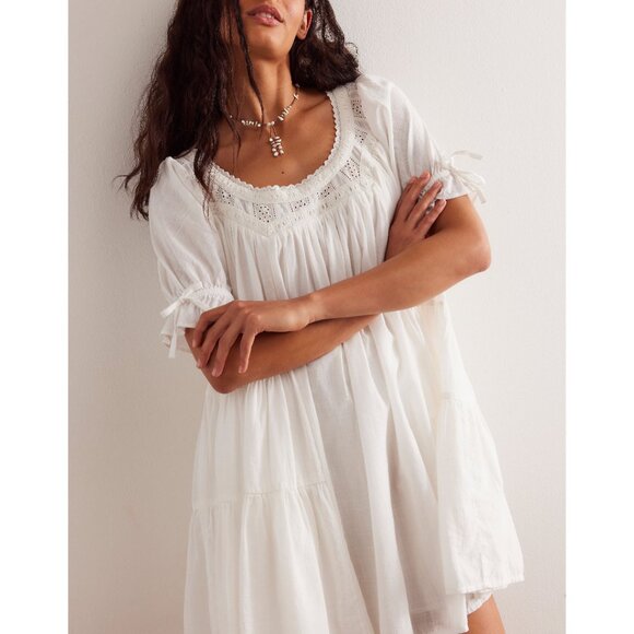 Free People White Mini Dress - Picture 7 of 10